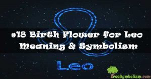 #18 Birth Flower for Leo - Meaning & Symbolism